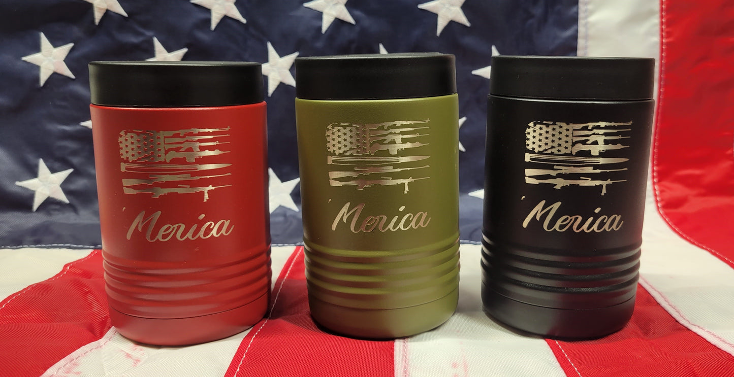 'Merica Gun Flag Beverage Holder
