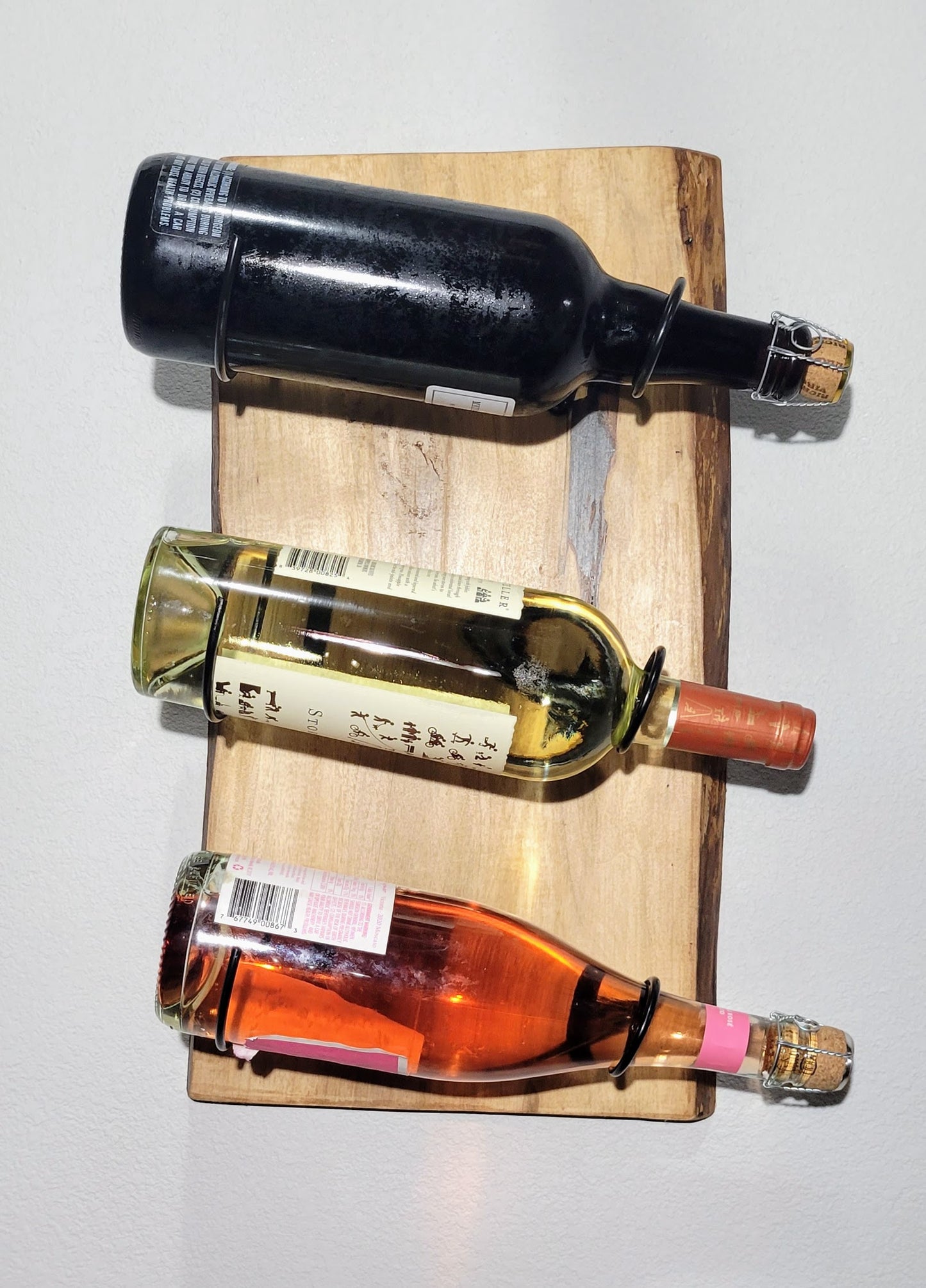 3 Bottle Wall Wine Holder