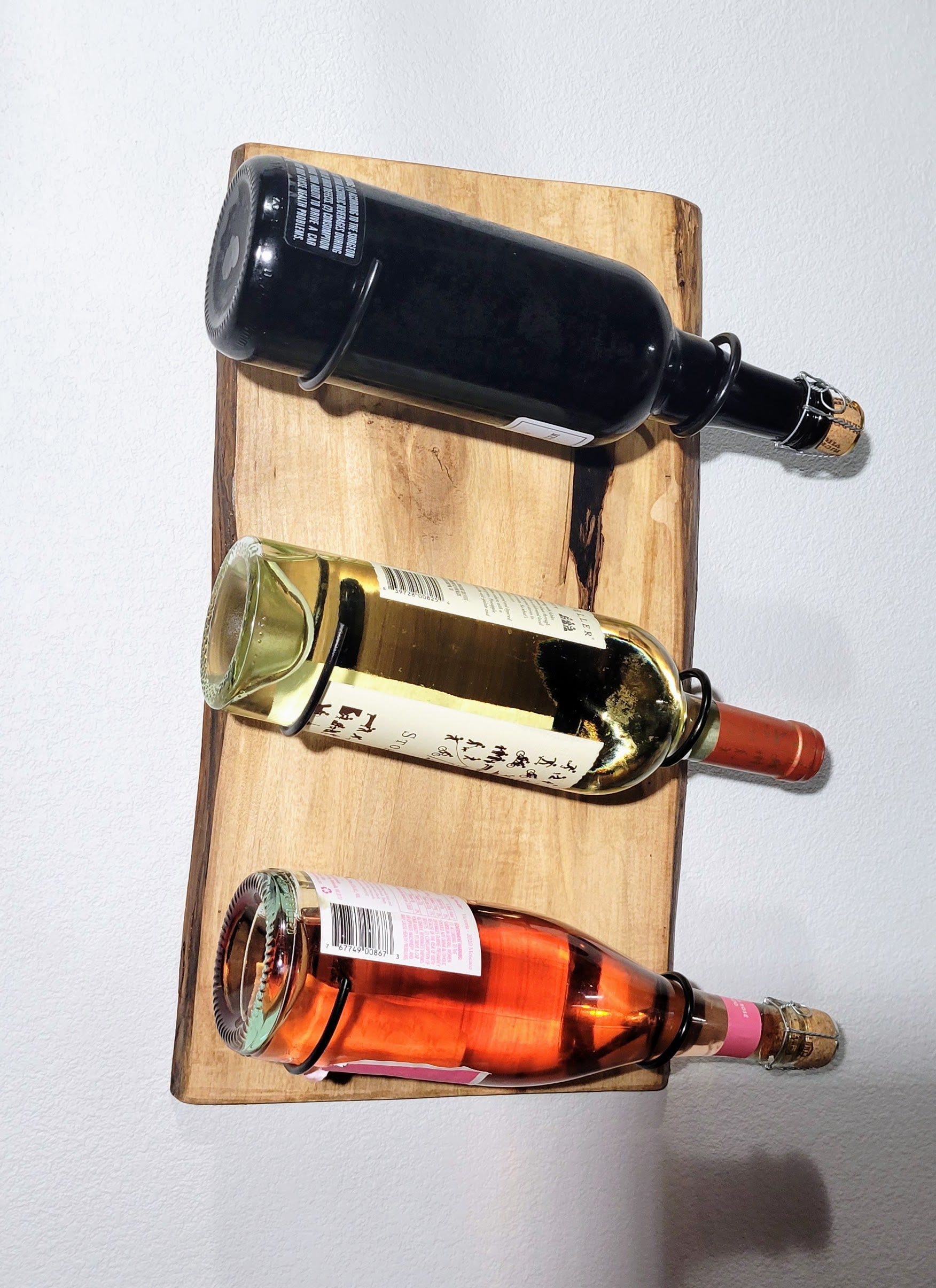 3 Bottle Wall Wine Holder