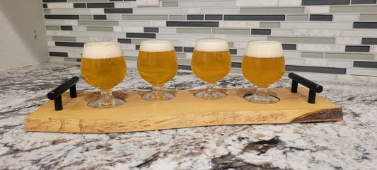 Natural Colored Beer Flight Board