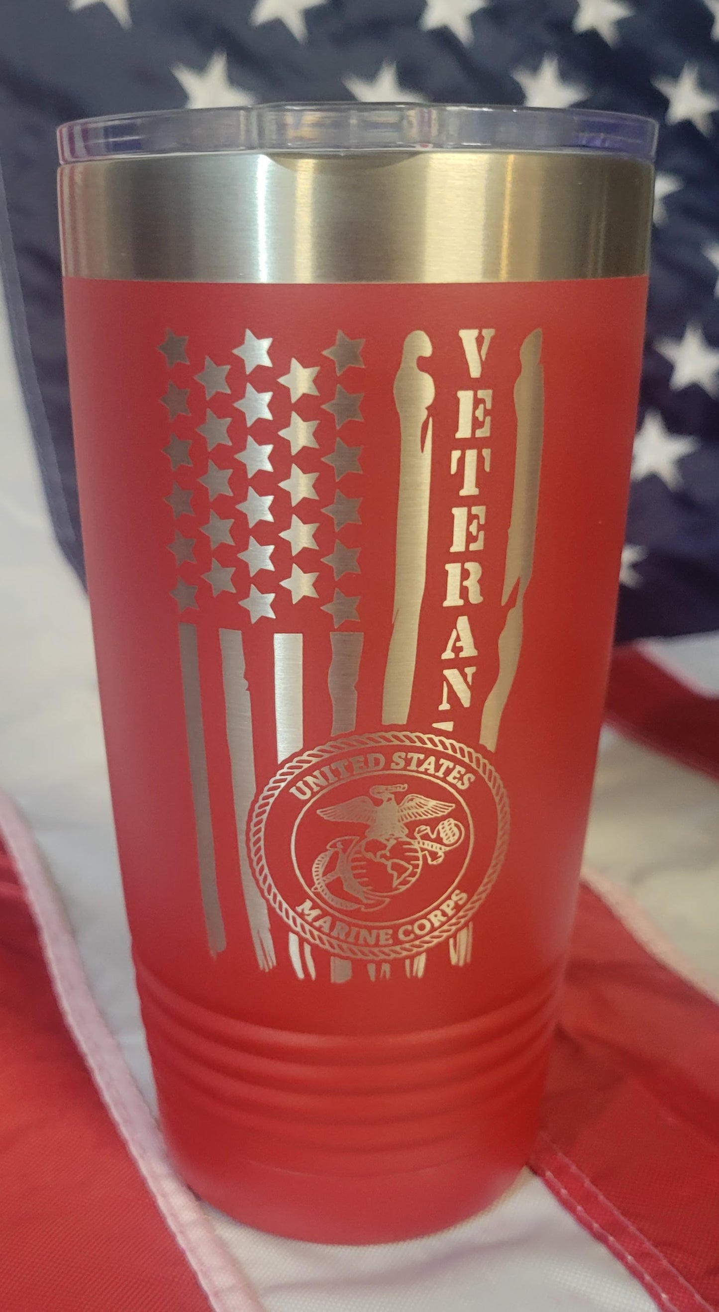 20oz Marine Corps Red Tumbler