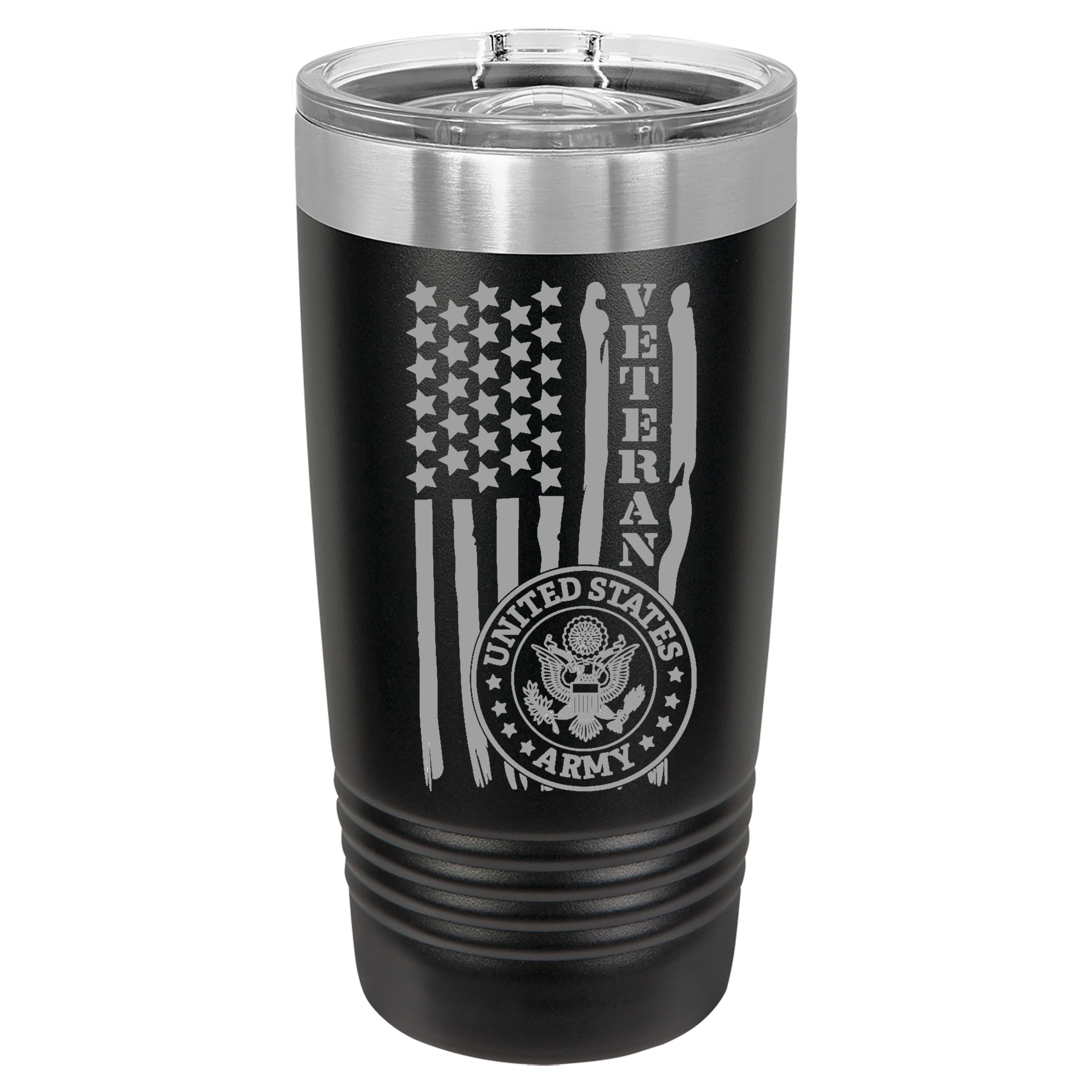 20oz Black Army Tumbler