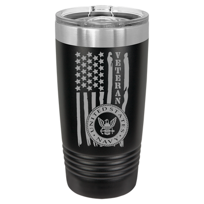 20oz Black Navy Tumbler