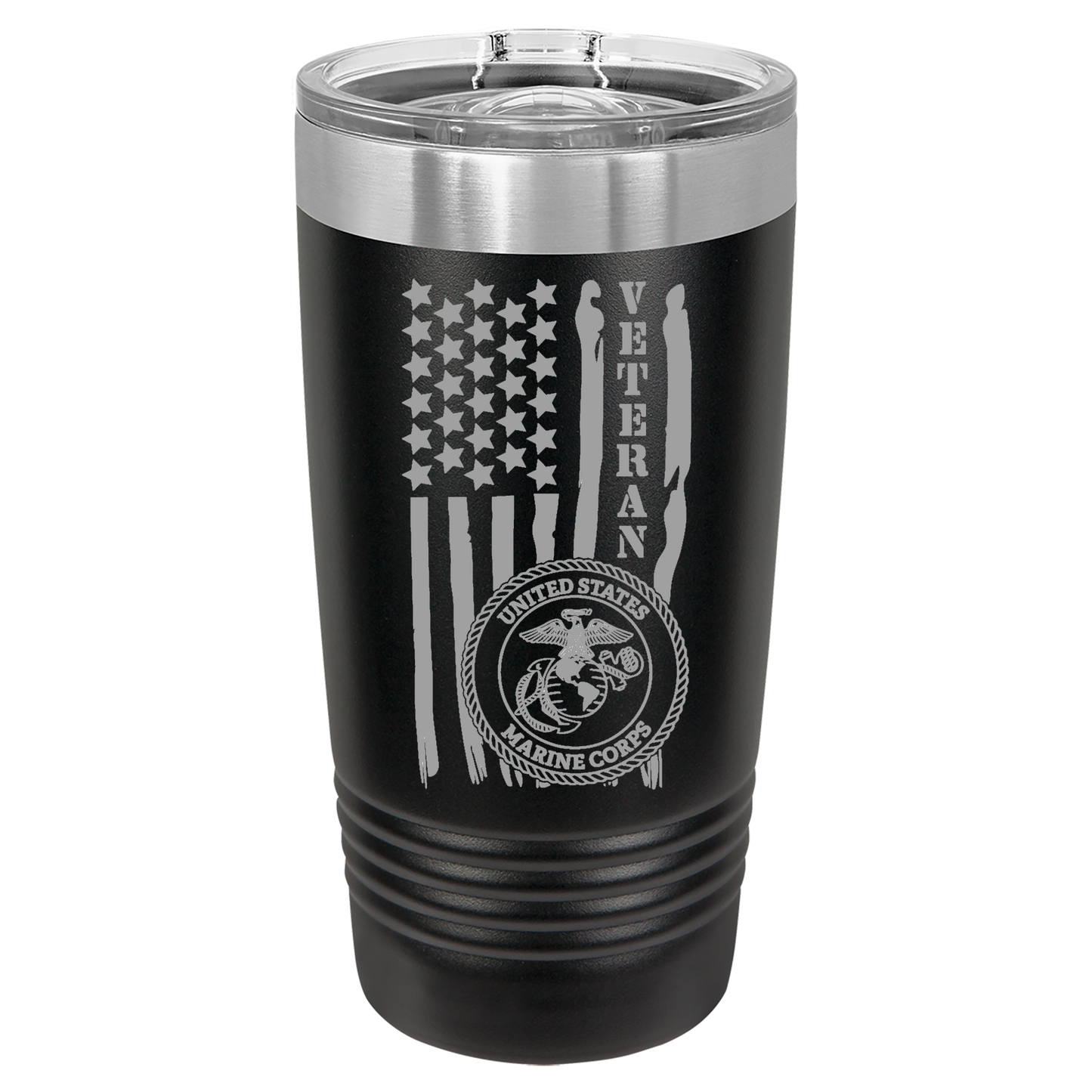 20oz Black Marine Corps Tumbler