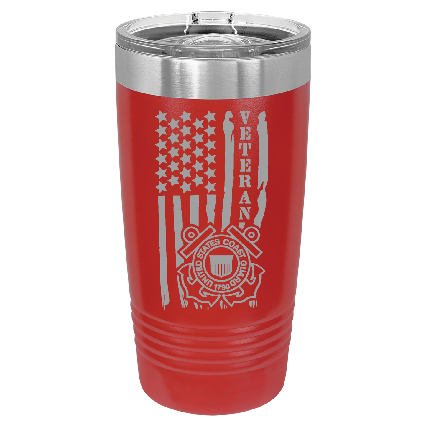 20oz Red Coast Guard Tumbler