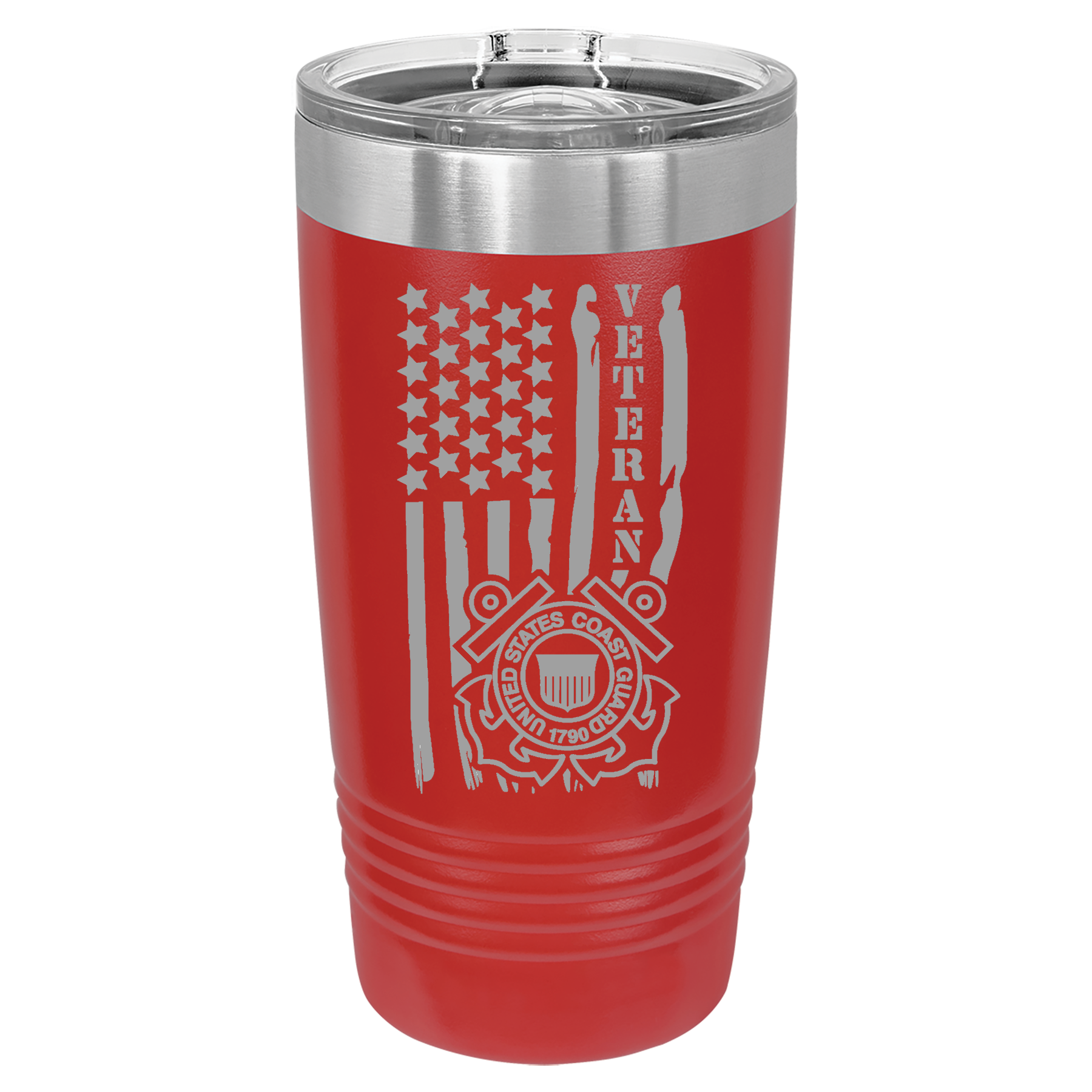20oz Red Coast Guard Tumbler
