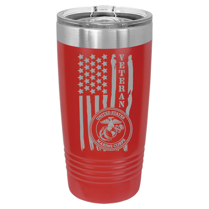 20oz Red Marine Corps Tumbler