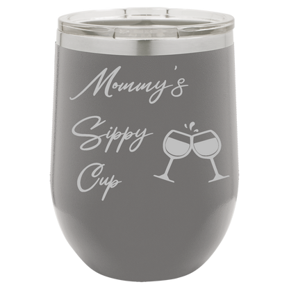 Gray 12oz Stemless Wine Tumbler