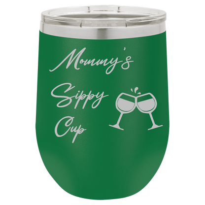 Green 12oz Stemless Wine Tumbler