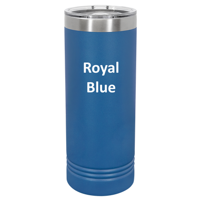 Royal Blue 22oz Skinny Tumbler