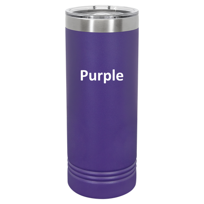 Purple 22oz Skinny Tumbler
