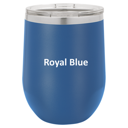Royal Blue Mommy's Sippy Cup 12oz Wine Tumbler