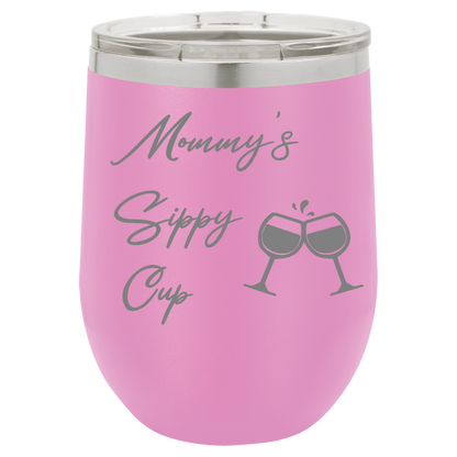 Light Purple 12oz Stemless Wine Tumbler