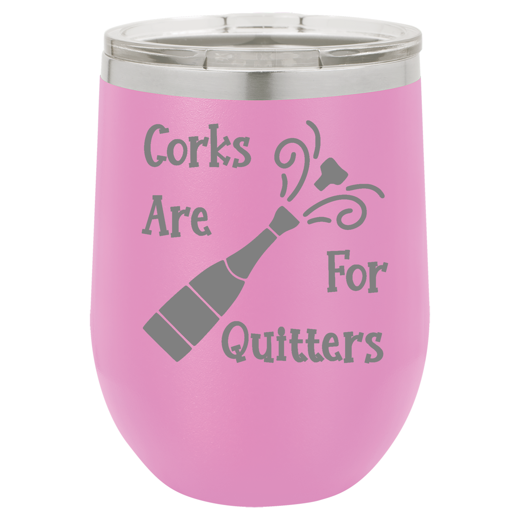 Light Purple 12oz Stemless Wine Tumbler