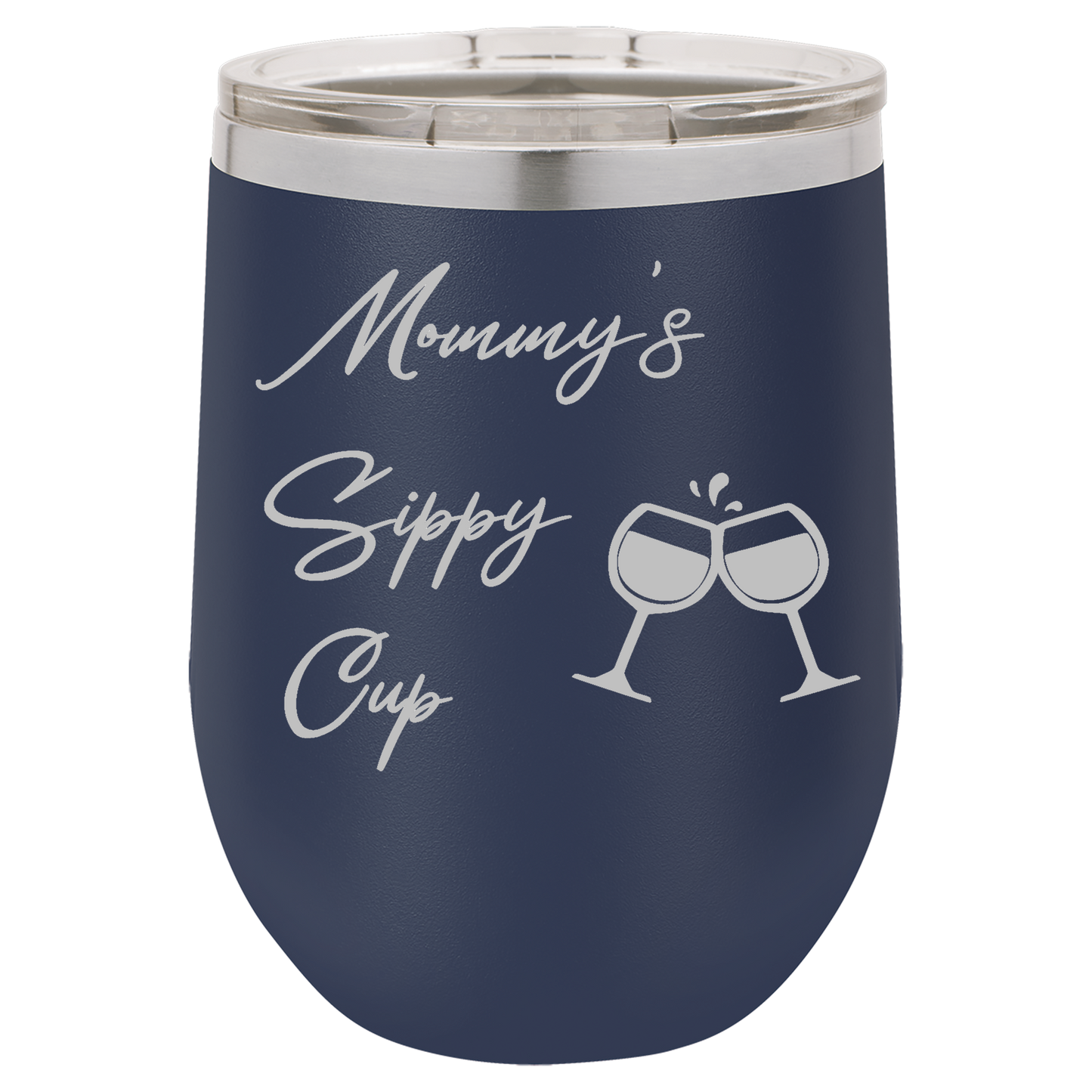 Navy Blue 12oz Stemless Wine Tumbler