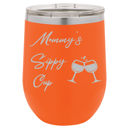 Orange 12oz Stemless Wine Tumbler