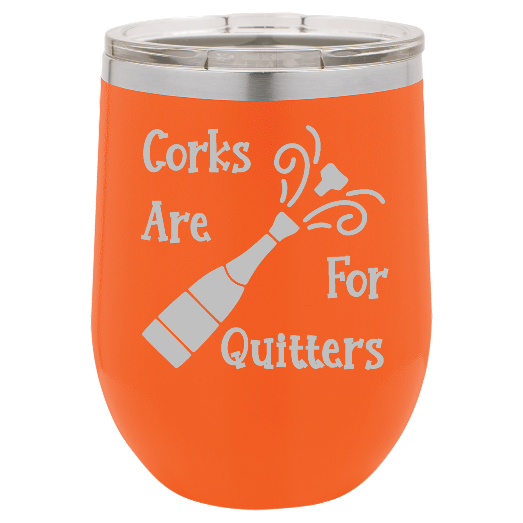 Orange 12oz Stemless Wine Tumbler