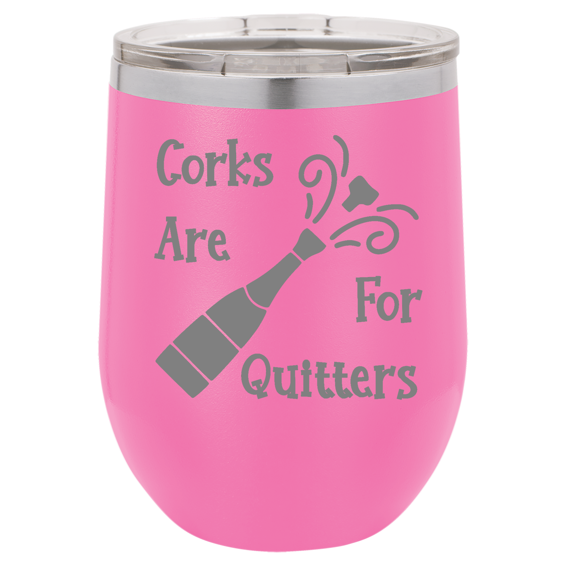 Pink 12oz Stemless Wine Tumbler
