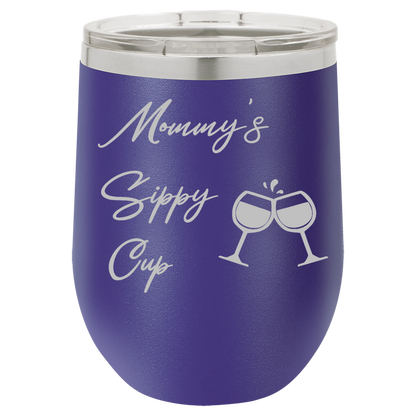 Purple 12oz Stemless Wine Tumbler