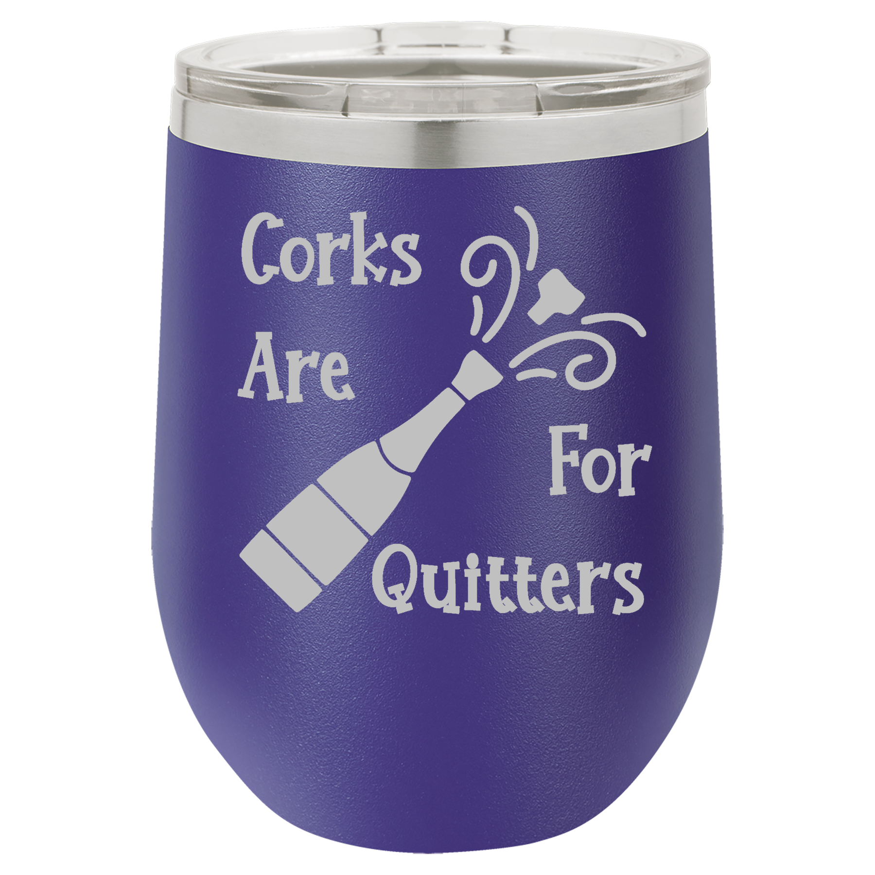 Purple 12oz Stemless Wine Tumbler