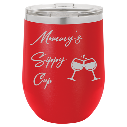 Red 12oz Stemless Wine Tumbler