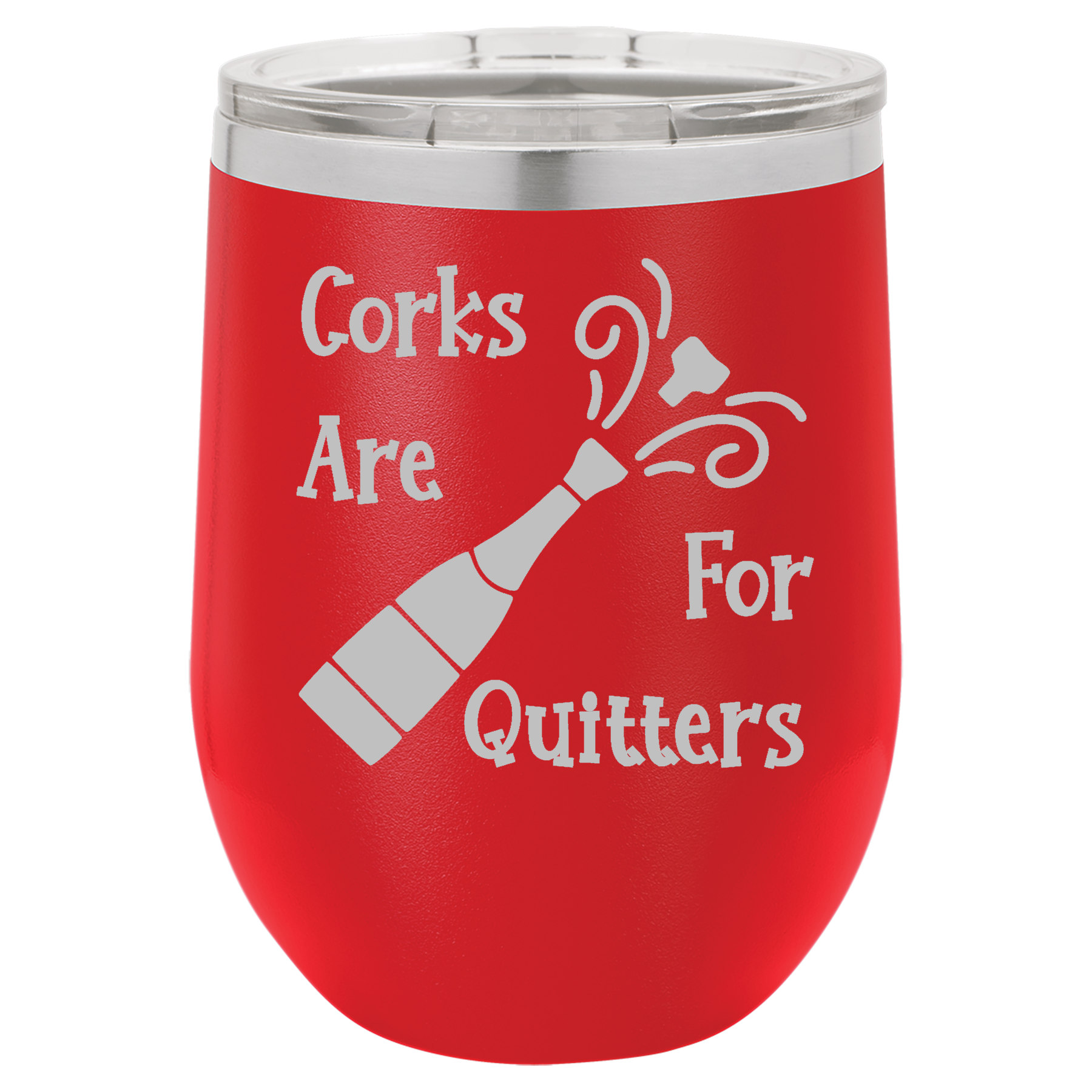 Red 12oz Stemless Wine Tumbler