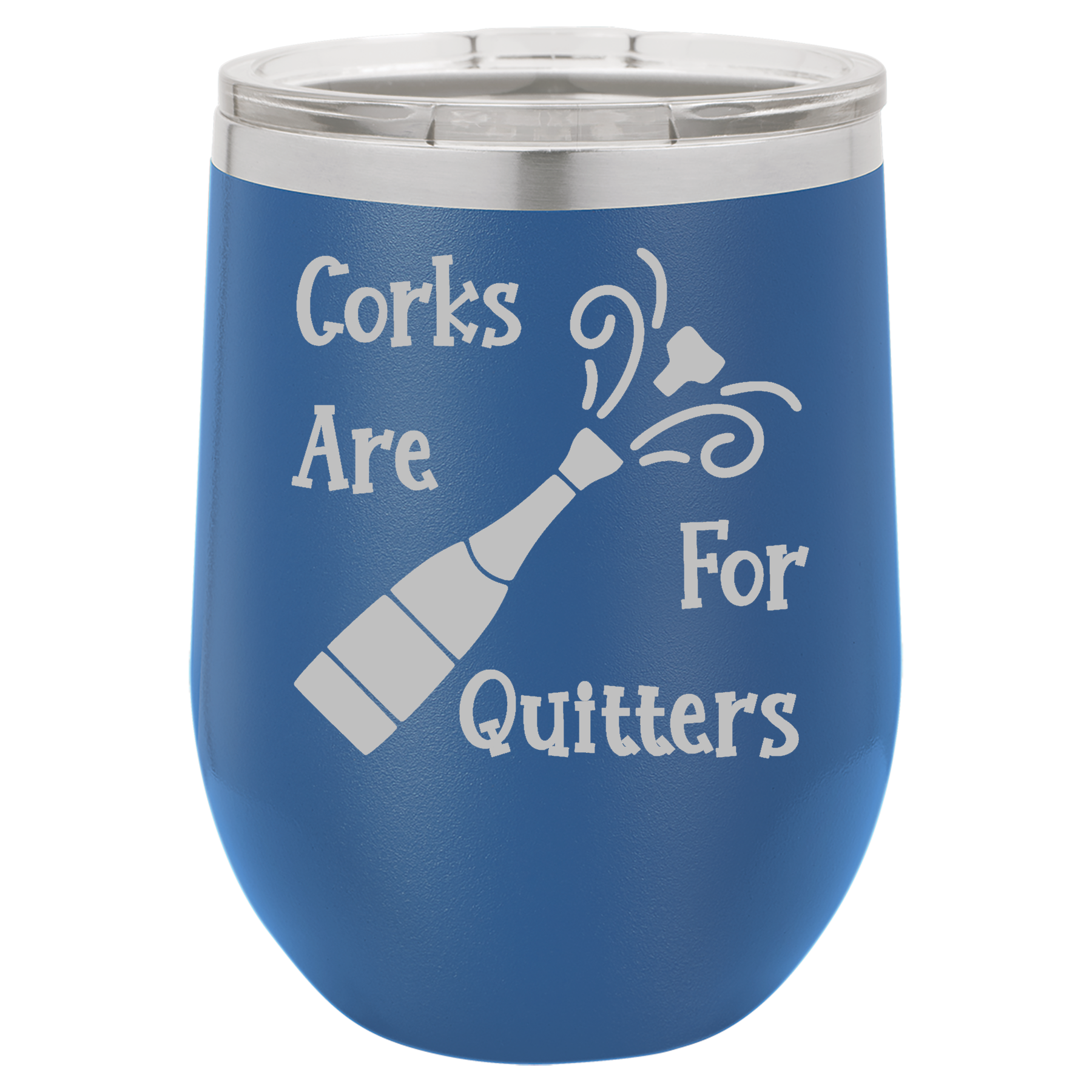 Royal Blue 12oz Stemless Wine Tumbler