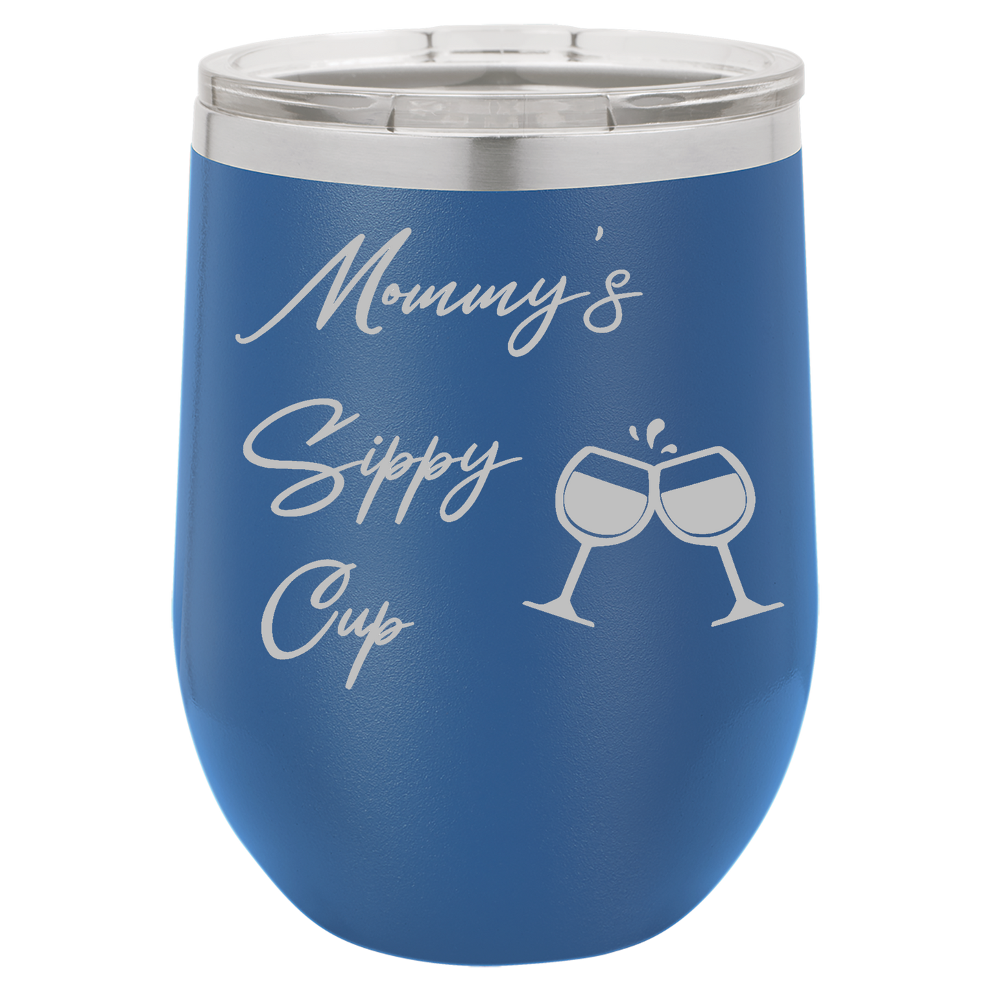 Royal Blue 12oz Stemless Wine Tumbler