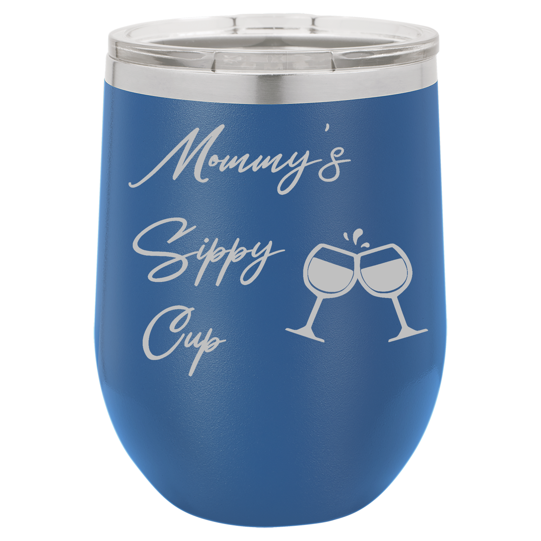 Royal Blue 12oz Stemless Wine Tumbler
