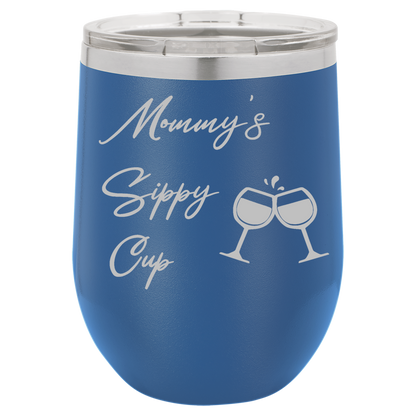 Royal Blue 12oz Stemless Wine Tumbler