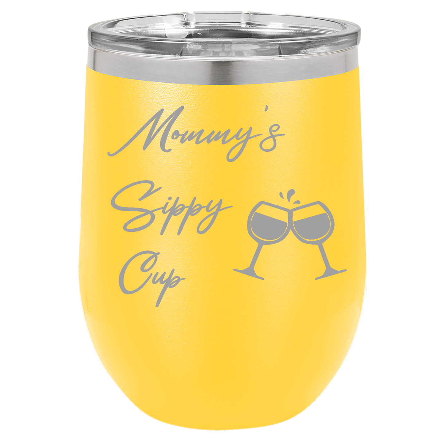 Yellow 12oz Stemless Wine Tumbler