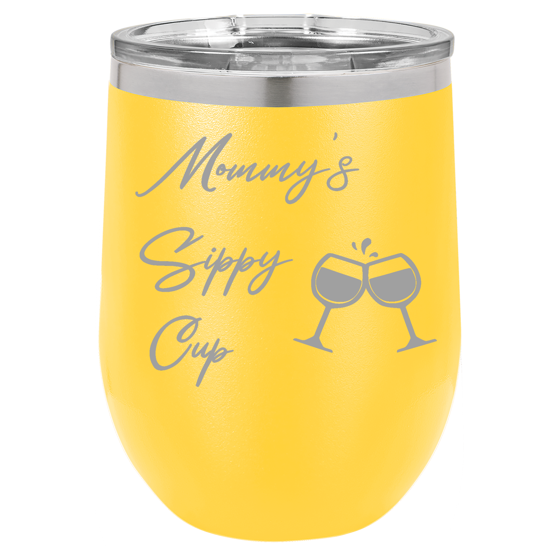 Yellow 12oz Stemless Wine Tumbler