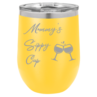 Yellow 12oz Stemless Wine Tumbler