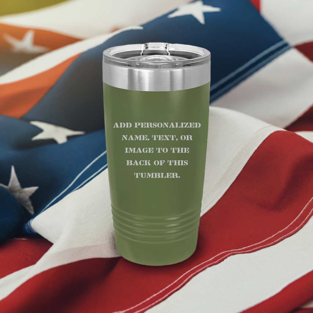 20oz Military Green Personalized Tumbler