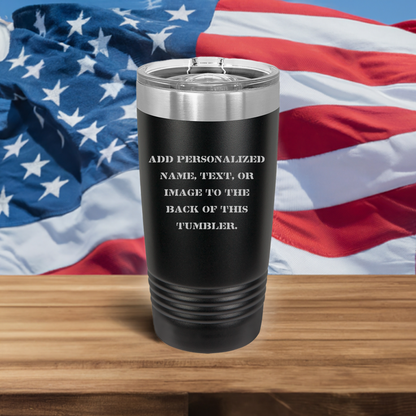 20oz Black Personalized Tumbler