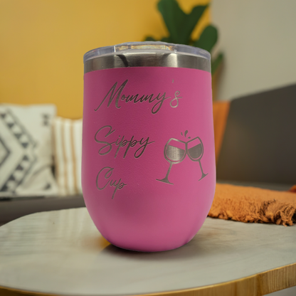 Pink 12oz Stemless Wine Tumbler