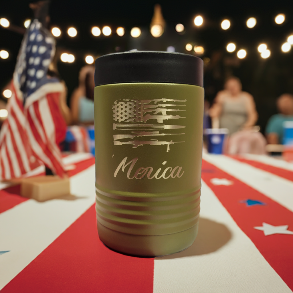 Military Green Stainless Steel Beverage Holder