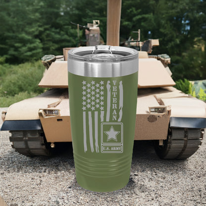 20oz Military Green Army Tumbler