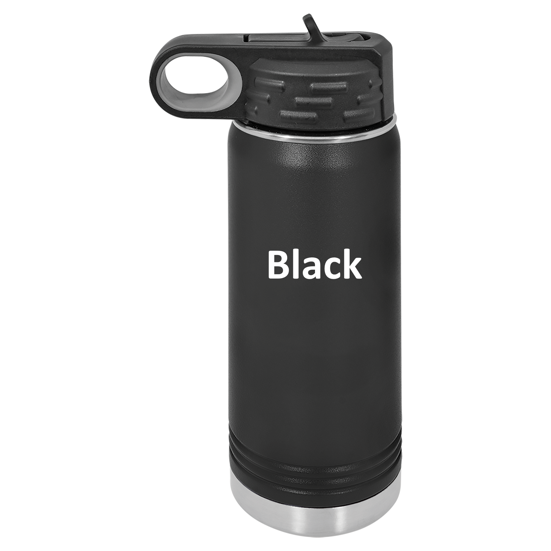 Black 20oz Water Bottle