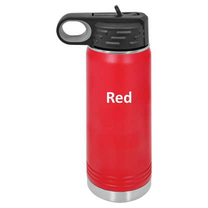 Red 20oz Water Bottle