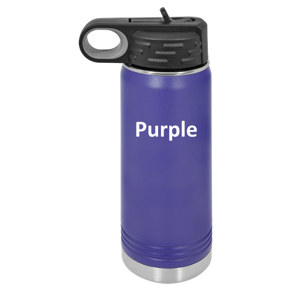 Purple 20oz Water Bottle