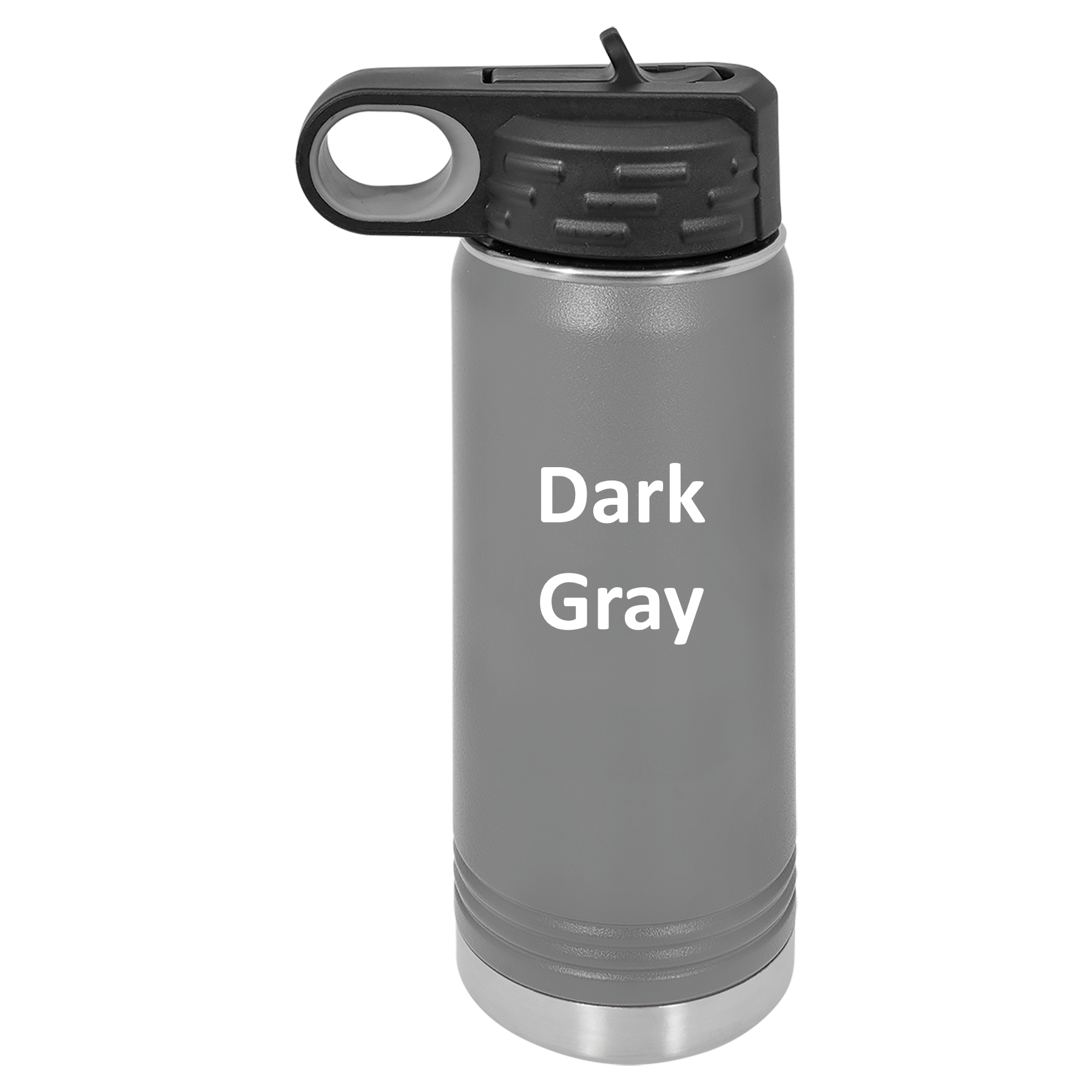 Dark Gray 20oz Water Bottle
