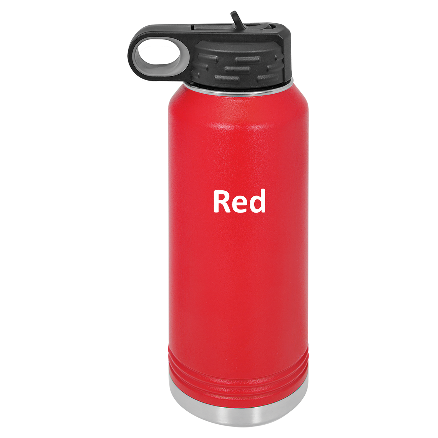 Red 40oz Water Bottle
