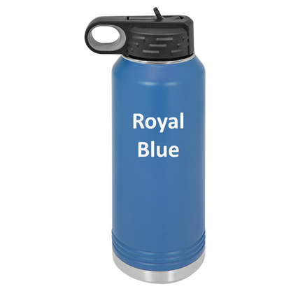 Royal Blue 40oz Water Bottle