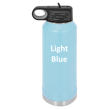 Light Blue 40oz Water Bottle