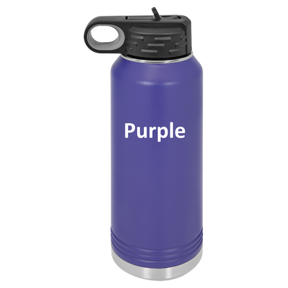 Purple 32oz Water Bottle