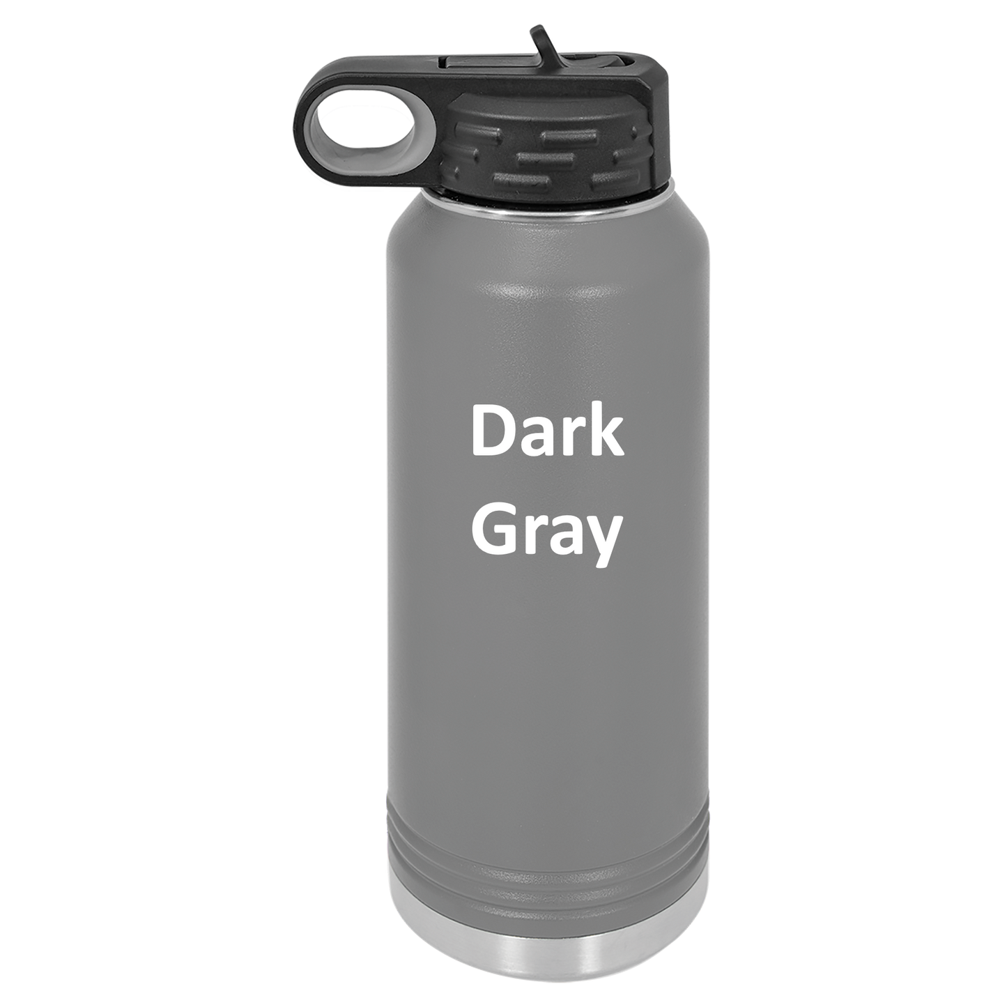 Dark Gray 40oz Water Bottle