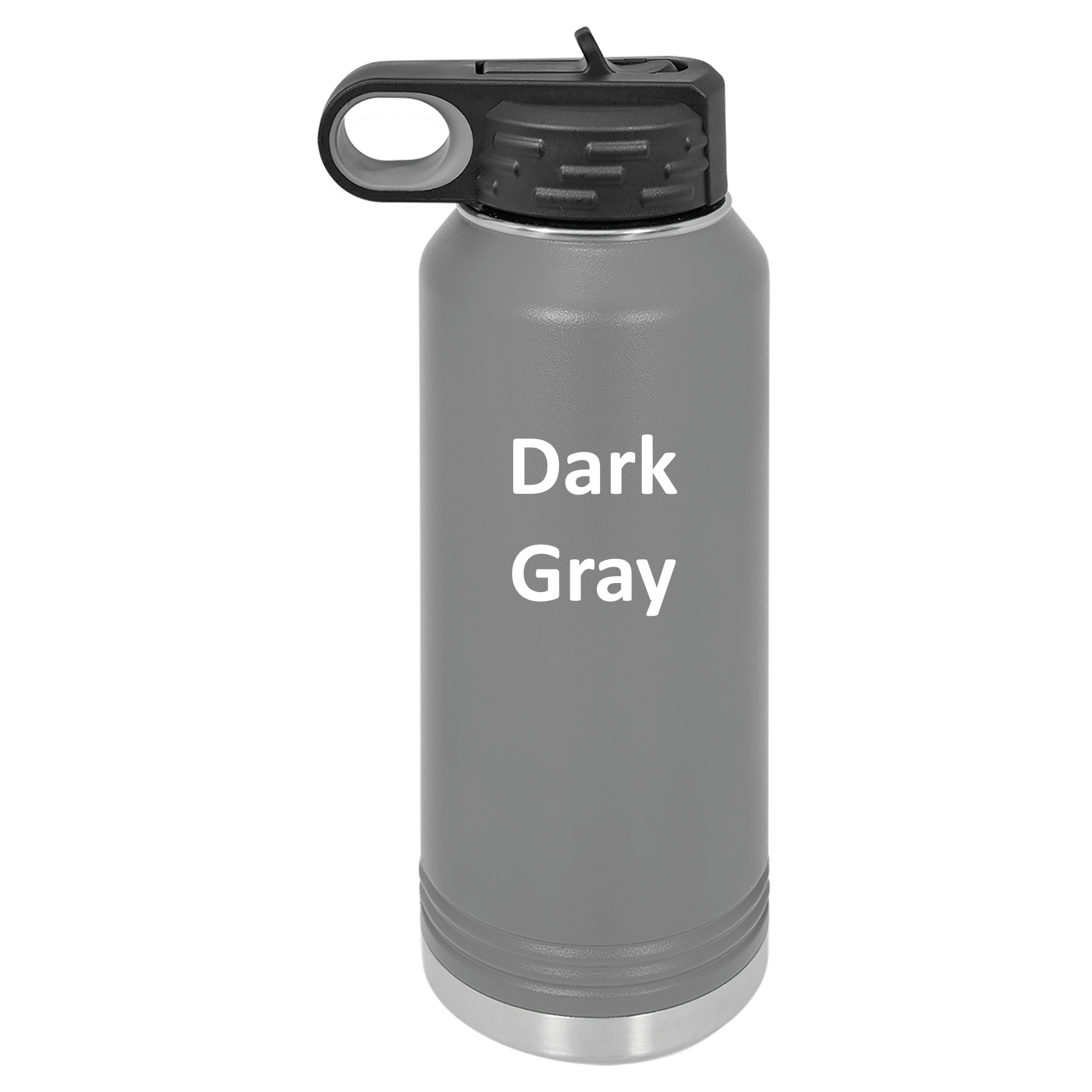 Dark Gray 40oz Water Bottle