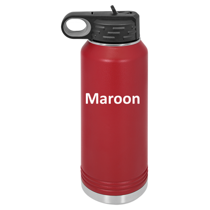 Maroon 32oz Water Bottle